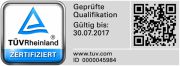 TÜV Zertifizierung verlängert bis zum 30.07.2017 - Bausachverständigenbüro Uwe Hannes, Remscheid