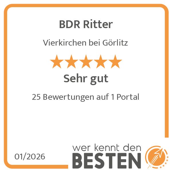 BDR Ritter - werkenntdenBESTEN.de Qualitätssiegel