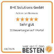 B+E Solutions GmbH - werkenntdenBESTEN.de Qualitätssiegel