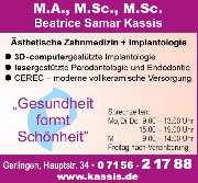 Beatrice-Samar Kassis M.A., MSc., MSc. Zahnärztin - 7