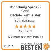 Bedachung Spang & Sohn Dachdeckermeister - werkenntdenBESTEN.de Qualitätssiegel