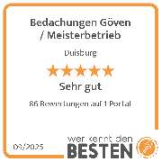 Bedachungen Göven / Meisterbetrieb - werkenntdenBESTEN.de Qualitätssiegel