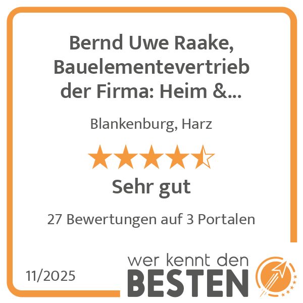 Bernd Uwe Raake, Bauelementevertrieb der Firma: He …