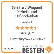 Bernhard Wiegand Parkett- und Fußbodenbau - werkenntdenBESTEN.de Qualitätssiegel