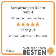 Bestattungen Duhm GmbH - werkenntdenBESTEN.de Qualitätssiegel