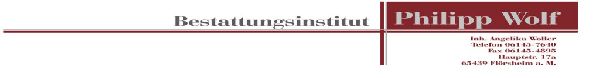 Bestattungsinstitut Philipp Wolf - 1