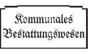 Bestattungswesen Kommunales Bestattungswesen - LOGO