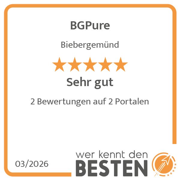 BGPure - werkenntdenBESTEN.de Qualitätssiegel