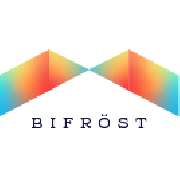 Bifröst InmoPro – Marketing für Immobilienmakler - The Bifröst InmoPro logo features a stylized rainbow bridge formed by two mirrored, gradient-colored arches, creating a clean and modern 
