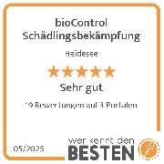 bioControl Schädlingsbekämpfung - werkenntdenBESTEN.de Qualitätssiegel