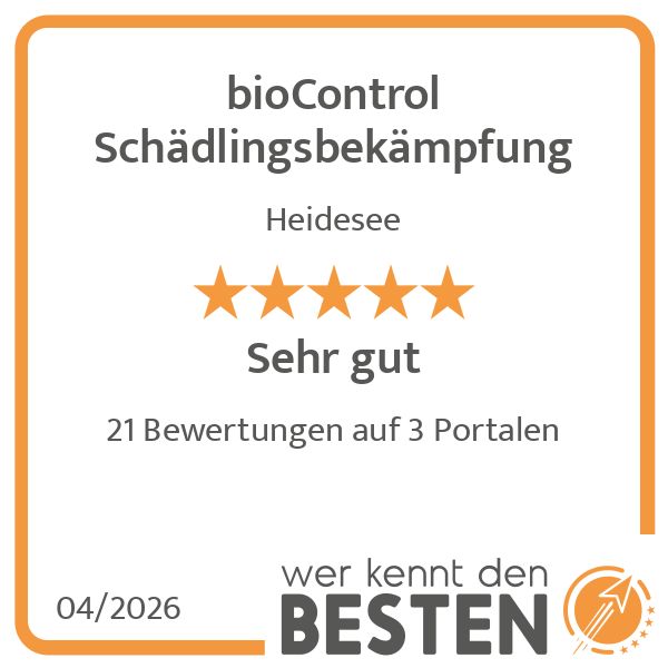 bioControl Schädlingsbekämpfung - werkenntdenBESTE …