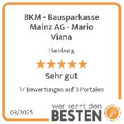 BKM - Bausparkasse Mainz AG - Mario Viana - werkenntdenBESTEN.de Qualitätssiegel