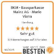 BKM - Bausparkasse Mainz AG - Mario Viana - werkenntdenBESTEN.de Qualitätssiegel