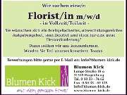 Blumen Kick | Günter Kick - Stellenanzeige | Blumen Kick, Lange Straße 18a, 31558 Hagenburg