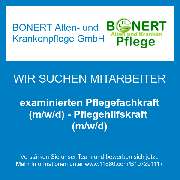 BONERT Alten- und Krankenpflege GmbH - examinierten Pflegefachkraft (m/w/d) - Pflegehilfskraft (m/w/d)