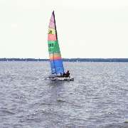 Bootsverleih Kielhorn | Steinhuder Meer - Hobie Cat 16 Vergnügen mit Wasser und Wind, Katamaran segeln in Mardorf