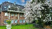 Boutique Hotel Rosengarten Hamburg - Gartenbereich und Rückansicht des Boutique Hotel Rosengarten Hamburg
