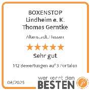 BOXENSTOP Lindheim e. K. Thomas Gerntke - werkenntdenBESTEN.de Qualitätssiegel