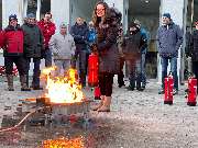 Brandschutzhelfer Ausbildung mit Berufsfeuerwehrmännern - GALLERY