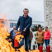 Brandschutzhelfer Ausbildung mit Berufsfeuerwehrmännern - GALLERY
