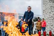 Brandschutzhelfer Ausbildung mit Berufsfeuerwehrmännern - GALLERY