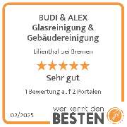 BUDI & ALEX Glasreinigung & Gebäudereinigung - werkenntdenBESTEN.de Qualitätssiegel