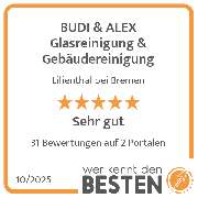 BUDI & ALEX Glasreinigung & Gebäudereinigung - werkenntdenBESTEN.de Qualitätssiegel