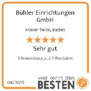 Bühler Einrichtungen GmbH - werkenntdenBESTEN.de Qualitätssiegel
