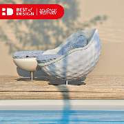 Büromöbel Plus - Schalensessel Golfballsessel made in Germany weiß