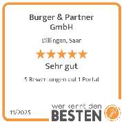 Burger & Partner GmbH - werkenntdenBESTEN.de Qualitätssiegel