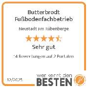 Butterbrodt Fußbodenfachbetrieb - werkenntdenBESTEN.de Qualitätssiegel