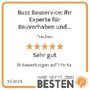 Buzz Bauservice: Ihr Experte für Bauvorhaben und Renovierungsprojekte - werkenntdenBESTEN.de Qualitätssiegel