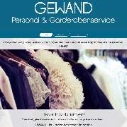 Hier sehen Sie die website www.garderobe-nord.de des GEWAND Garderobenservice, ein Service der BZFM GmbH
