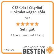 C52Köln / City-Ruf Funkmietwagen Köln - werkenntdenBESTEN.de Qualitätssiegel