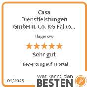 Casa Dienstleistungen GmbH u. Co. KG Falko Pfeiffer - werkenntdenBESTEN.de Qualitätssiegel