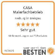 CASA Malerfachbetrieb - werkenntdenBESTEN.de Qualitätssiegel