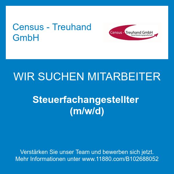 Census - Treuhand GmbH - Steuerfachangestellter (m …