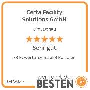Certa Facility Solutions GmbH - werkenntdenBESTEN.de Qualitätssiegel