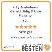 City-Ambulance Gerald Uhlig & Uwe Fleischer - werkenntdenBESTEN.de Qualitätssiegel
