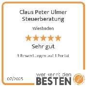 Claus Peter Ulmer Steuerberatung - werkenntdenBESTEN.de Qualitätssiegel