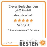Clever Bedachungen J&M GmbH - werkenntdenBESTEN.de Qualitätssiegel