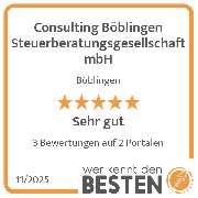 Consulting Böblingen Steuerberatungsgesellschaft mbH - werkenntdenBESTEN.de Qualitätssiegel