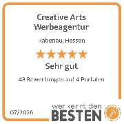 Creative Arts Werbeagentur - werkenntdenBESTEN.de Qualitätssiegel