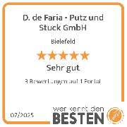 D. de Faria - Putz und Stuck GmbH - werkenntdenBESTEN.de Qualitätssiegel