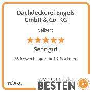 Dachdeckerei Engels GmbH & Co. KG - werkenntdenBESTEN.de Qualitätssiegel