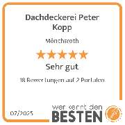 Dachdeckerei Peter Kopp - werkenntdenBESTEN.de Qualitätssiegel