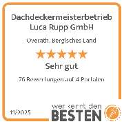Dachdeckermeisterbetrieb Luca Rupp GmbH - werkenntdenBESTEN.de Qualitätssiegel