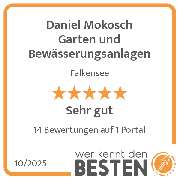 Daniel Mokosch Garten und Bewässerungsanlagen - werkenntdenBESTEN.de Qualitätssiegel