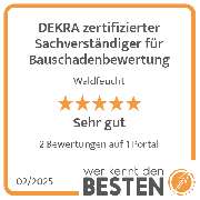 DEKRA zertifizierter Sachverständiger für Bauschadenbewertung - werkenntdenBESTEN.de Qualitätssiegel