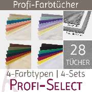 Bestimmungstücher zur Farbberatung mit 4 x 7 Farbtüchern - Profi-Select